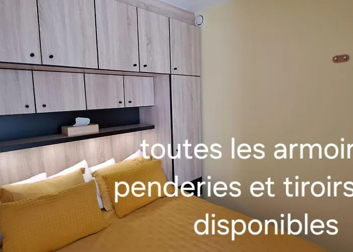 Apartman T2 4 Personnes Entierement Renove Front De A 50 M De La Avec Parking Privatif, Climatisation, Et Machine A Laver Sechante *
